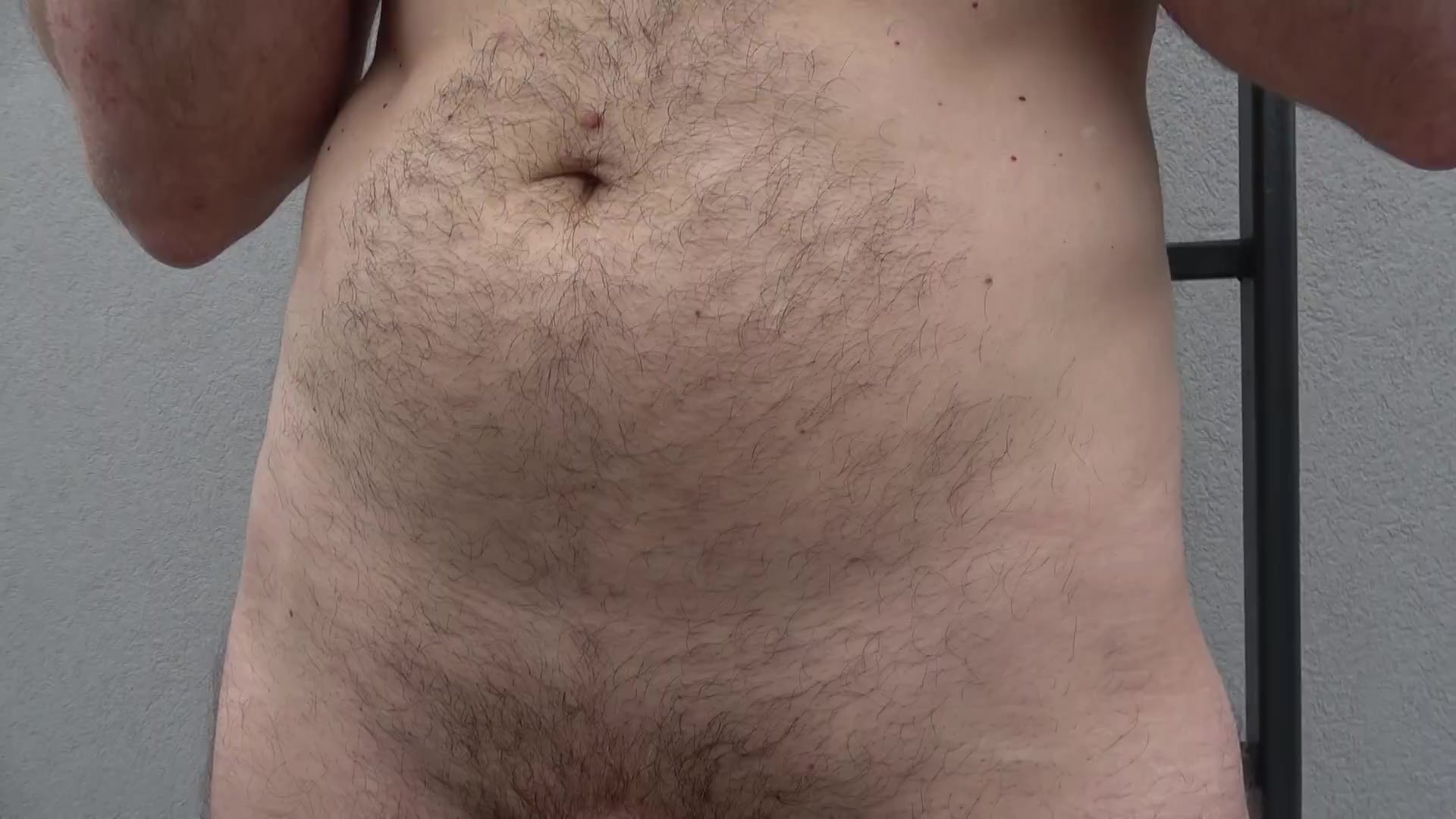 Ruthless domina molesting sub's cock outdoor